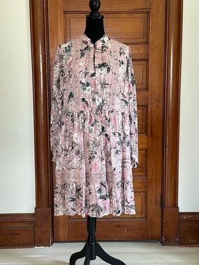 kate spade Blush Pink Pleated Silk Dress